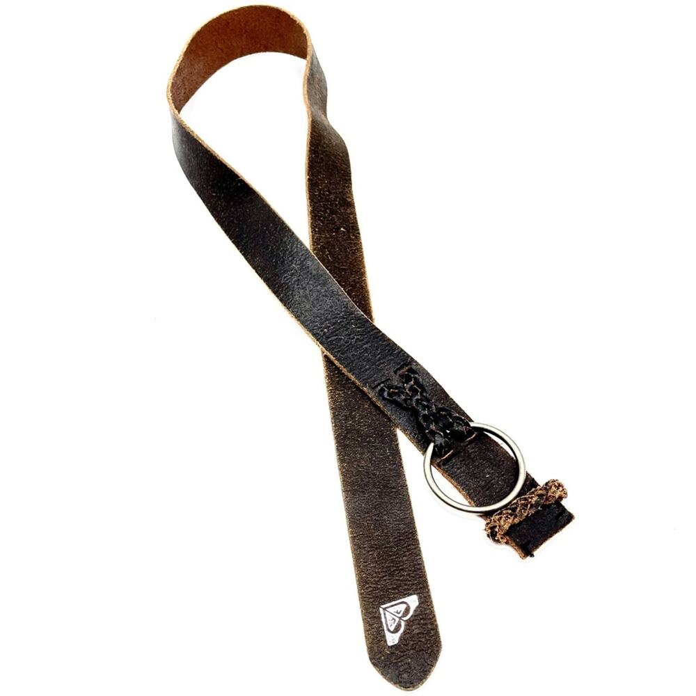 ROXY distressed leather boho belt brown adjustable size 45" long 1.75" wide - Picture 13 of 13